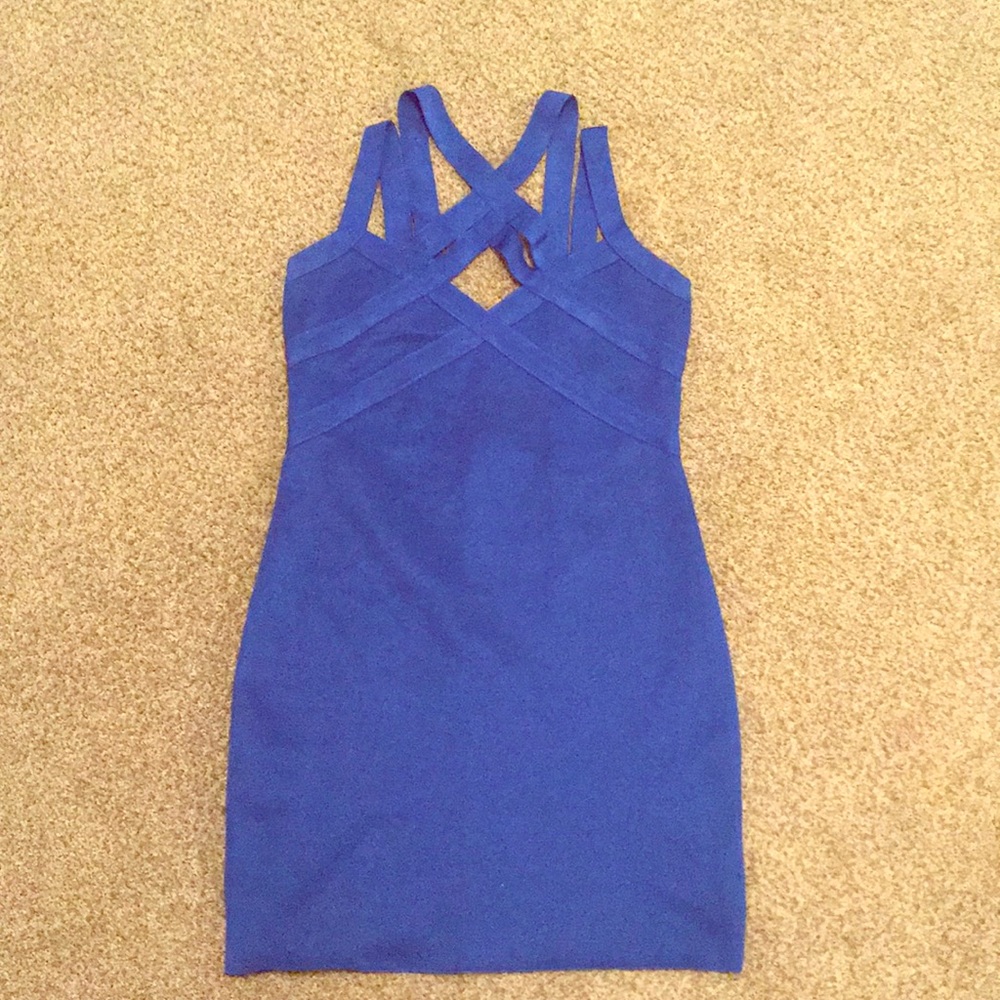 ANGL body con Blue dress